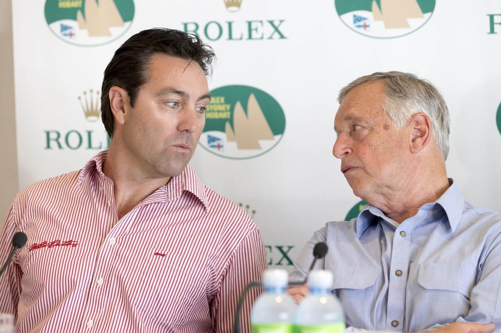 SAILING - Rolex Sydney to Hobart 2012 Press Conference
ph. Andrea Francolini/Rolex
left: Mark Richards and Tony Ellis photo copyright Jennifer Crooks taken at  and featuring the  class