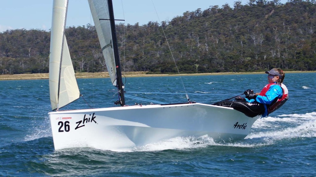 Arctic (Rohan Nosworthy and Sophie Holt) - NS14 Australian Championship 2012-2013 photo copyright Peter Sluce taken at  and featuring the  class