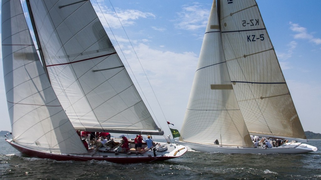 AMERICAN EAGLE, USA 21, Owner/Skipper: Swift Delotto, City: Newport, RI, USA, Model: 12 Metre, Class 3 - PHRF 1
LAURA, KZ 5, Owner/Skipper: Kip Curren, City: USA, Model: 12 Metre, Class 3 - PHRF 1
Around the Island Race - Around the Island - New York Yacht Club Race Week 2012 photo copyright  Rolex/Daniel Forster http://www.regattanews.com taken at  and featuring the  class