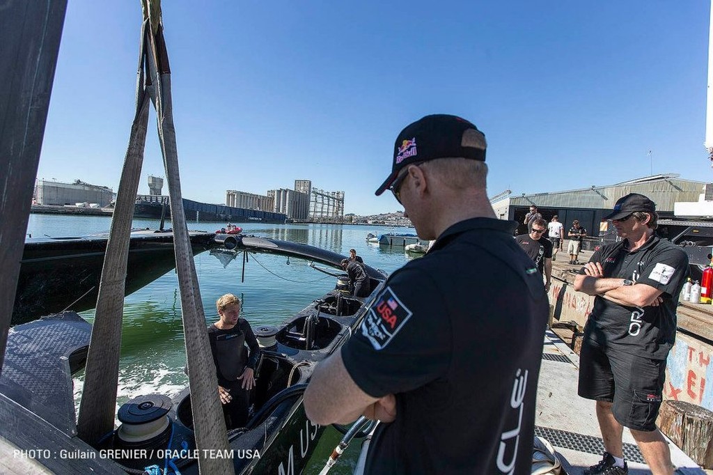 Oracle Team USA - Pier 80 Base, San Francisco © Guilain Grenier Oracle Team USA http://www.oracleteamusamedia.com/