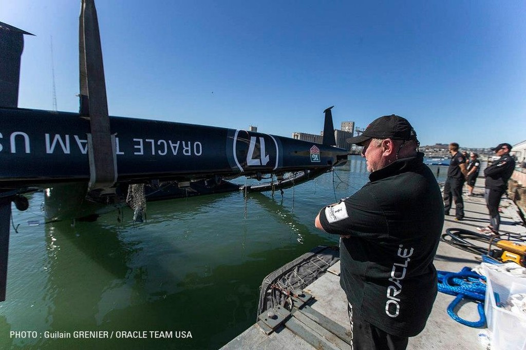 Oracle Team USA - Pier 80 Base, San Francisco © Guilain Grenier Oracle Team USA http://www.oracleteamusamedia.com/