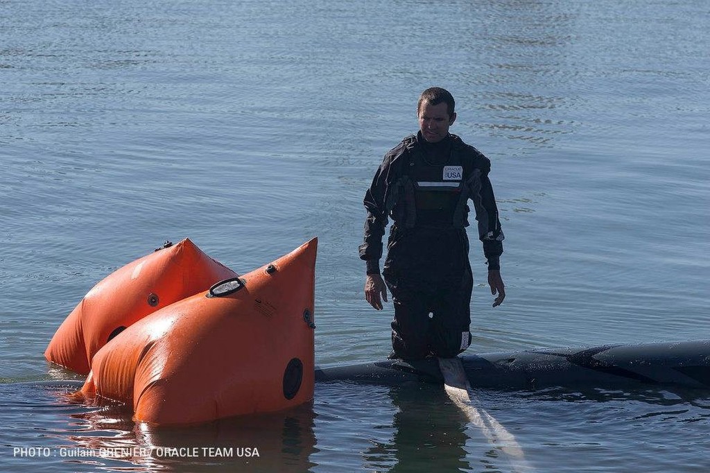 Oracle Team USA - Pier 80 Base, San Francisco © Guilain Grenier Oracle Team USA http://www.oracleteamusamedia.com/