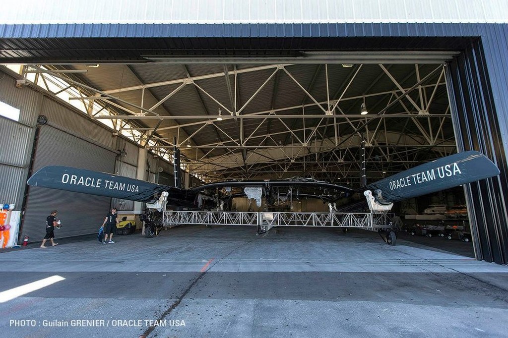 Oracle Team USA - Pier 80 Base, San Francisco © Guilain Grenier Oracle Team USA http://www.oracleteamusamedia.com/