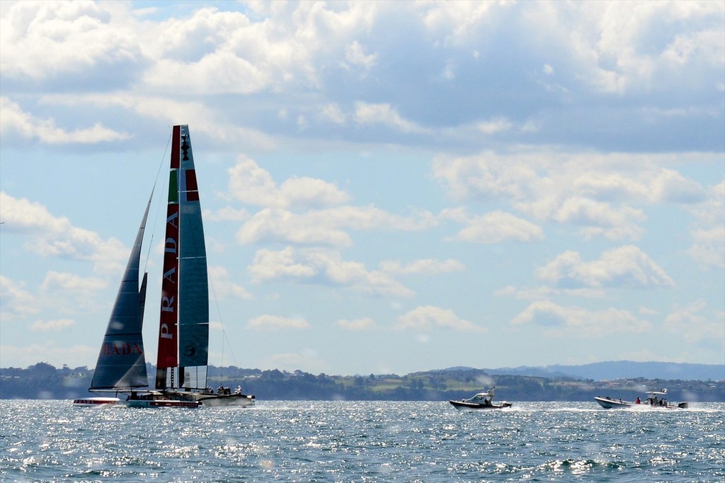 America&rsquo;s Cup - Luna Rossa Challenge November 9, 2012 photo copyright Sail-World.com/NZ  taken at  and featuring the  class