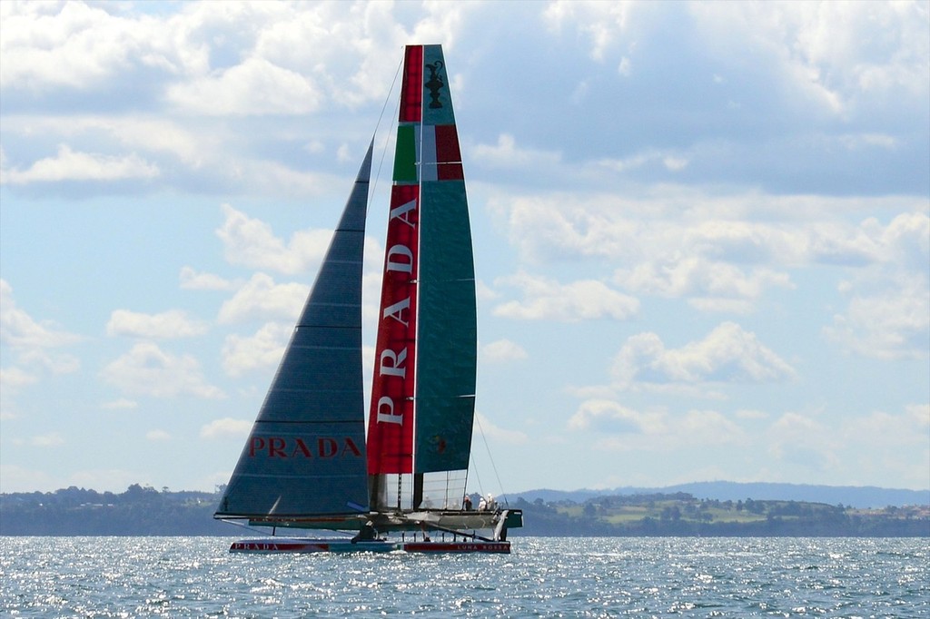 America&rsquo;s Cup - Luna Rossa Challenge November 9, 2012 photo copyright Sail-World.com/NZ  taken at  and featuring the  class