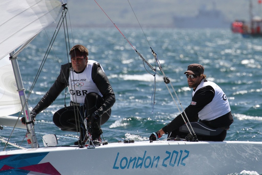 July 28, 2012 Iain Percy and Bart Simpson, GBR Star Two Man keelboat photo copyright Richard Gladwell www.photosport.co.nz taken at  and featuring the  class