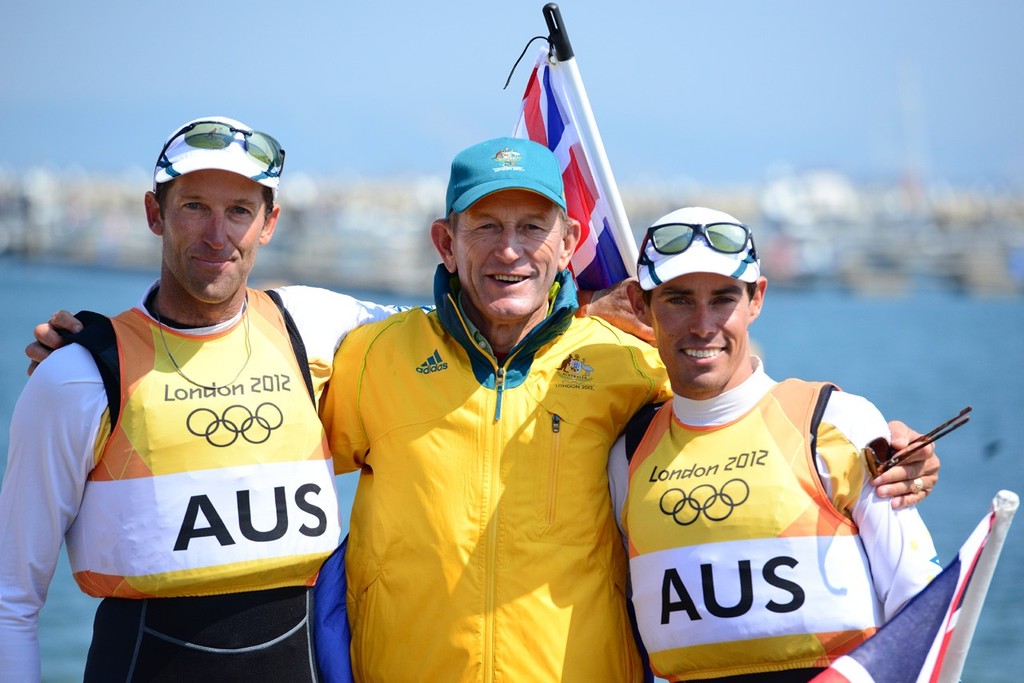 Page, Kovalenko and Belcher - London 2012 Olympic Sailing photo copyright Sail-World.com http://www.sail-world.com taken at  and featuring the  class