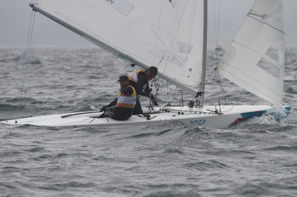 July 31, 2012  Mens Two Handed Keelboat - Iain Percy and Andrew Simpson (GBR) Star photo copyright Richard Gladwell www.photosport.co.nz taken at  and featuring the  class