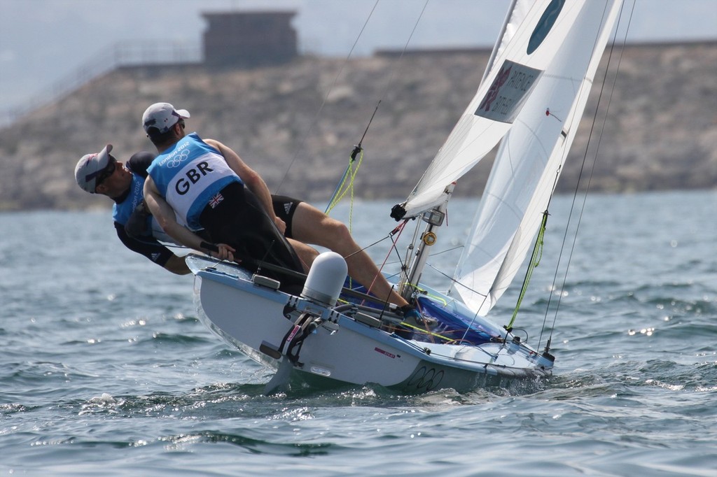 Luke Patience and Stuart Bithell (GBR)- London 2012 Olympic Sailing Competition © Richard Gladwell www.photosport.co.nz