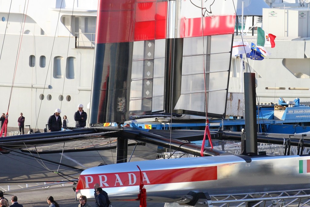 America's Cup - Luna Rossa Challenge launch AC 72, Auckland October 26, 2012 - Luna Rossa Challenge 2013 - Launch October 26, 2012 Auckland photo copyright Sail-World.com/NZ  taken at  and featuring the  class