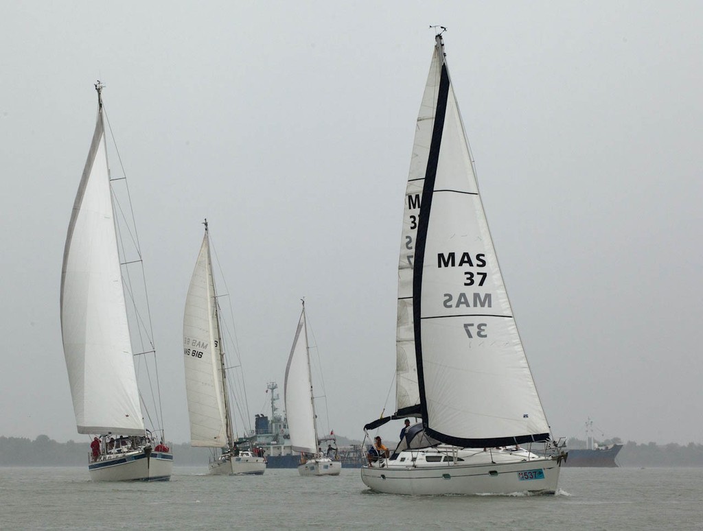 Raja Muda Selangor International Regatta 2012 - cruisers in the rain © Guy Nowell / RMSIR