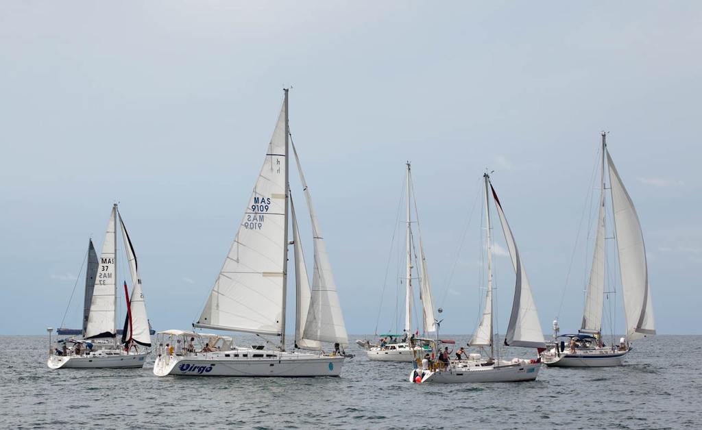 Raja Muda Selangor International Regatta 2012 - Class 5 start. That's more like it! photo copyright Guy Nowell / RMSIR taken at  and featuring the  class