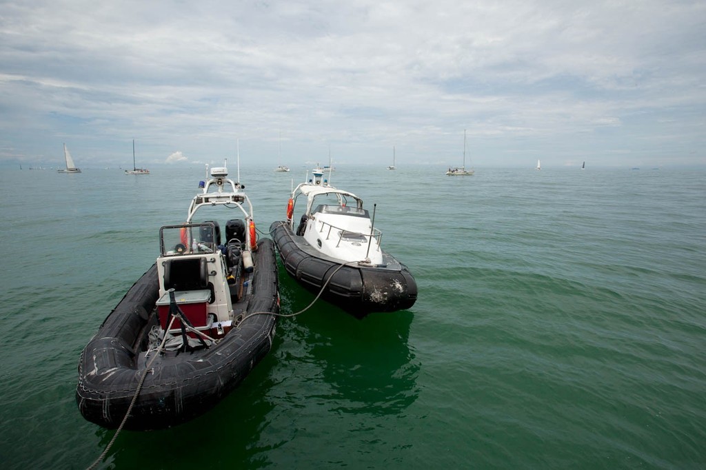 Raja Muda Selangor International Regatta 2012 - waiting for the breeze in Penang © Guy Nowell / RMSIR
