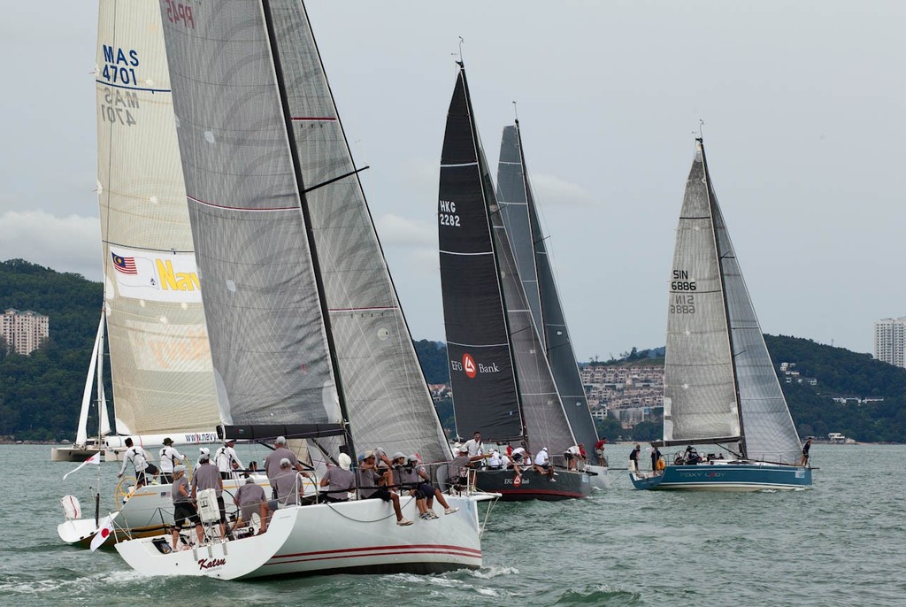 Raja Muda Selangor International Regatta 2012 - Class 1 start. Foxy Lady OCS. © Guy Nowell / RMSIR