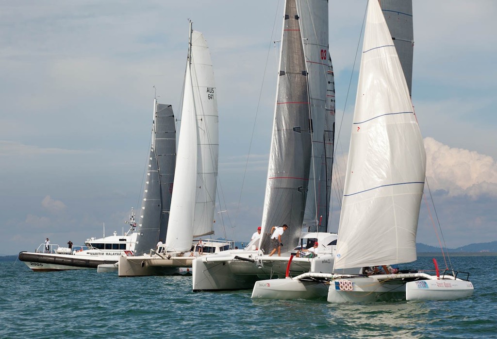 Raja Muda Selangor International Regatta 2012 - multihull line-up © Guy Nowell / RMSIR