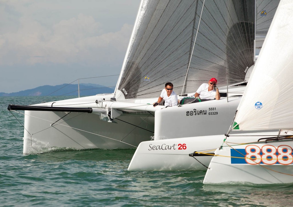 Raja Muda Selangor International Regatta 2012 - Looking down on the Sweet Chariot © Guy Nowell / RMSIR