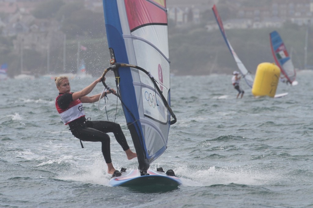 August 1, 2012 - Weymouth, England - RS:X Women Moana Delle (GER) © Richard Gladwell www.photosport.co.nz