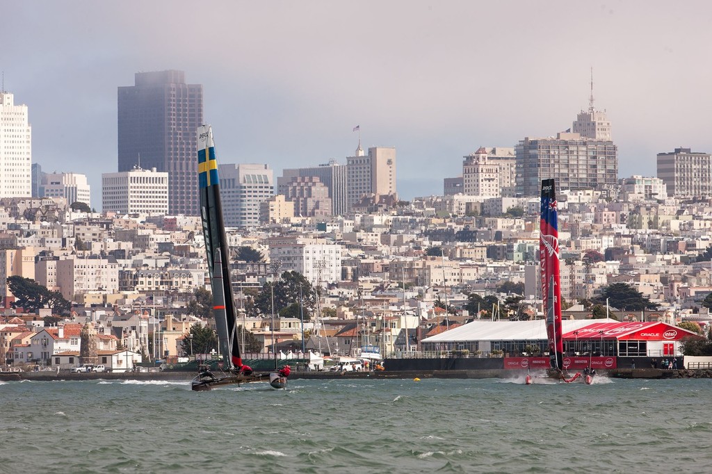 San Francisco (USA,CA), 34th America’s Cup, America’s Cup World Series  San Francisco 2012 Event One, Open Training day 5 © ACEA - Photo Gilles Martin-Raget http://photo.americascup.com/