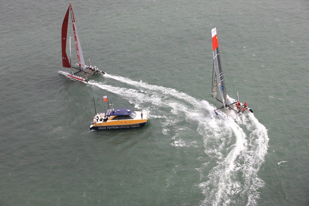 America’s Cup World Series San Francisco 2012 August, Official Training, earlier today © ACEA - Photo Gilles Martin-Raget http://photo.americascup.com/
