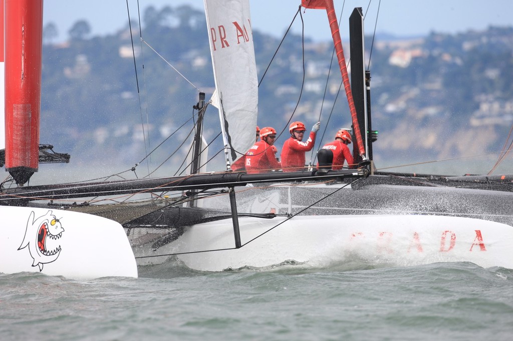 China Team -  America&rsquo;s Cup World Series San Francisco 2012 August, Match Racing Qualifier photo copyright ACEA - Photo Gilles Martin-Raget http://photo.americascup.com/ taken at  and featuring the  class