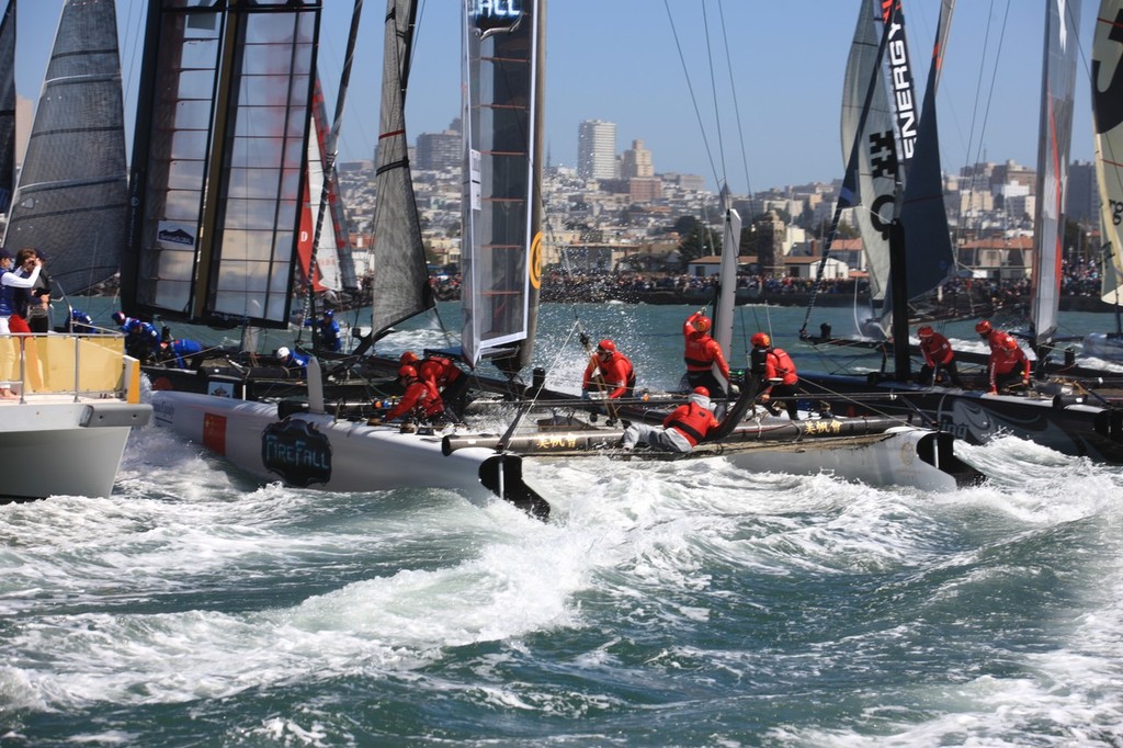 China Team - America’s Cup World Series San Francisco 2012 August, Race Day 3 © ACEA - Photo Gilles Martin-Raget http://photo.americascup.com/