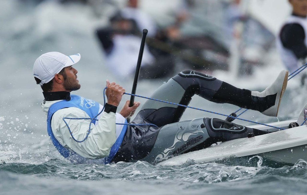 20120801 Copyright onEdition 2012©
Free for editorial use image, please credit: onEdition

Pavlos Kontides (CYP) competing today, 01.08.12, in the Men's One Person Dinghy (Laser) event in The London 2012 Olympic Sailing Competition.

The London 2012 Olympic Sailing Competition runs from 29 July to 12 August and brings together 380 of the world's best sailors to race on Weymouth Bay.
Sailing made its Olympic debut in 1900 and has appeared at every Olympic Games since 1908.
In 2012 athletes from 6 photo copyright onEdition http://www.onEdition.com taken at  and featuring the  class