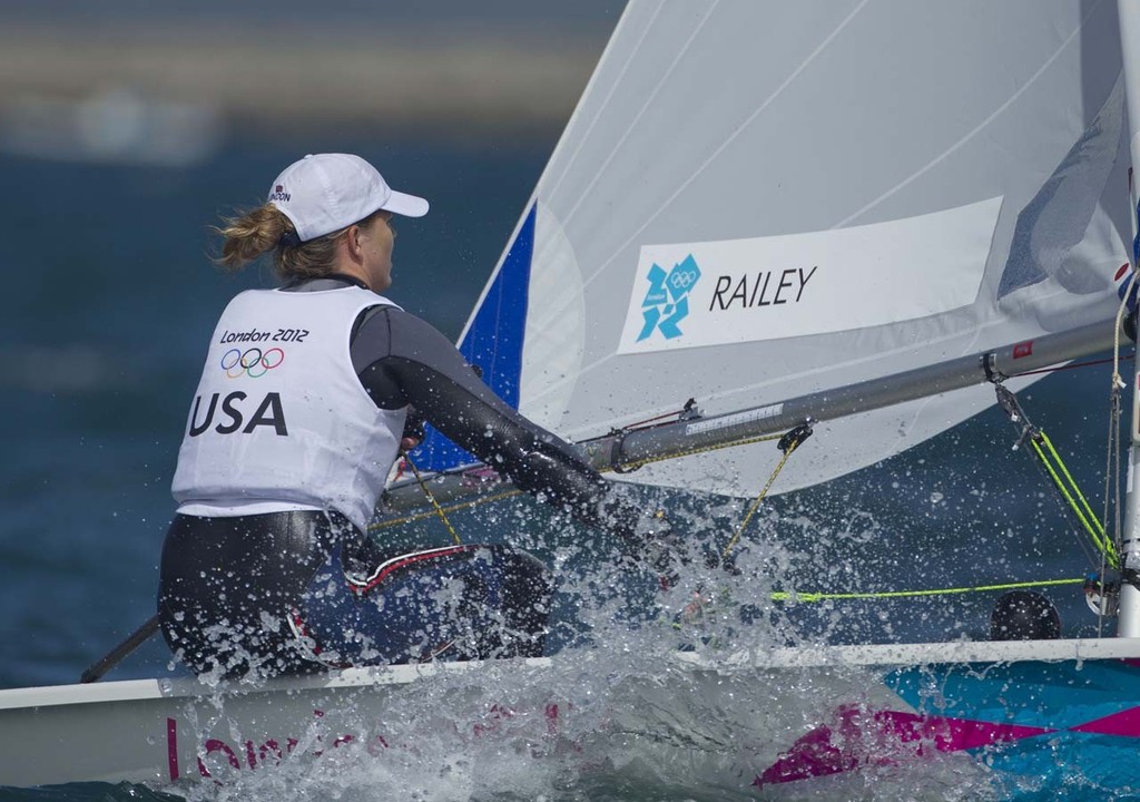 Paige Railey (USA) competing in the Women’s One Person Dinghy (Laser Radial) event in The London 2012 Olympic Sailing Competition. © onEdition http://www.onEdition.com