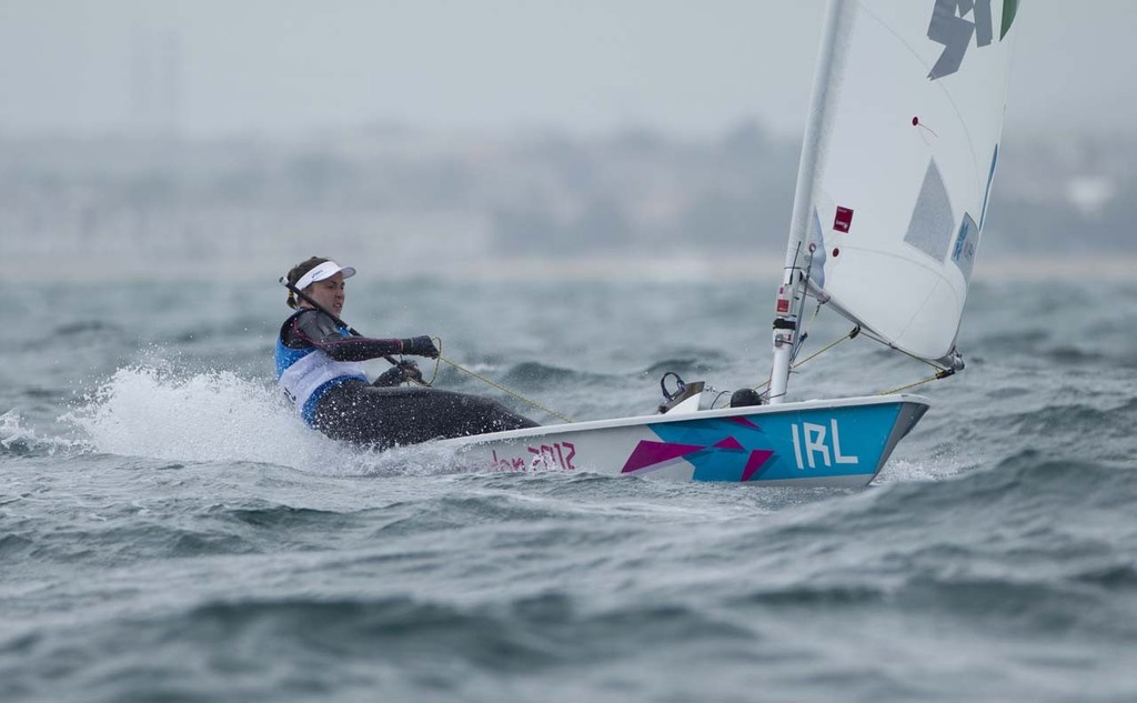 Annalise Murphy (IRL) competing in the Women’s One Person Dinghy (Laser Radial) event in The London 2012 Olympic Sailing Competition. © onEdition http://www.onEdition.com