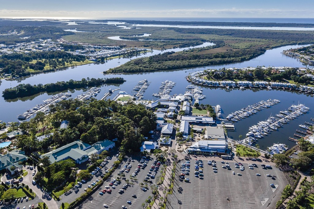 Sanctuary Cove aerial photo copyright Sanctuary Cove International Boat Show http://www.sanctuarycoveboatshow.com.au/ taken at  and featuring the  class