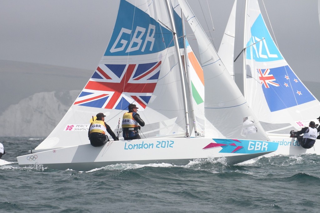 August 1, 2012 - Weymouth, England - Star Iain Percy and Andrew Simpson (GBR) © Richard Gladwell www.photosport.co.nz