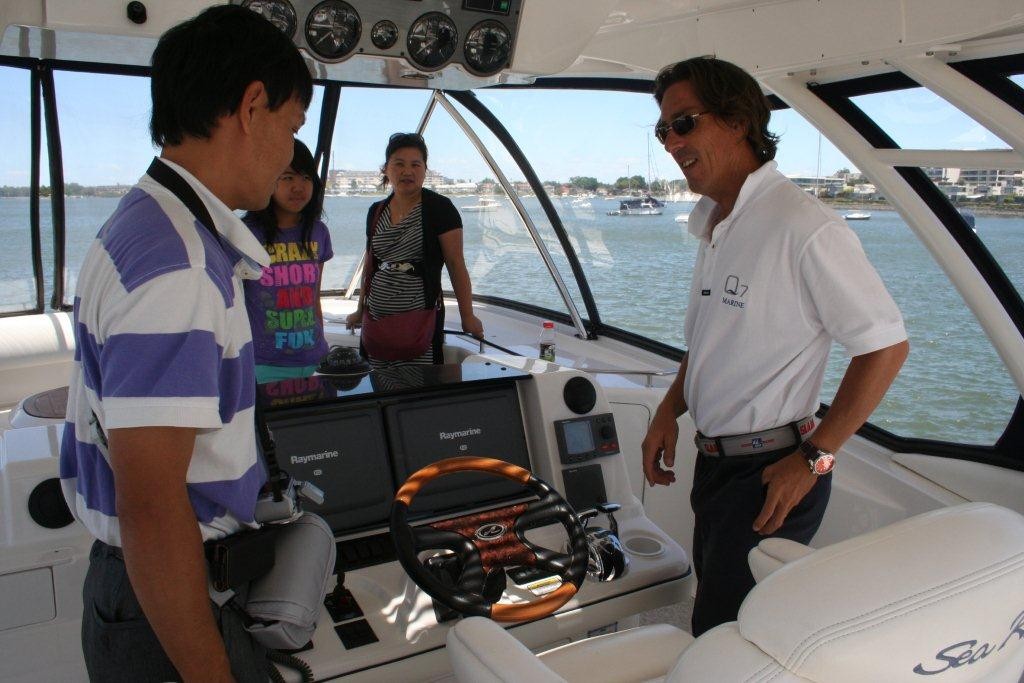 The team from Q7 Marine working closely with their purchasers and vendors photo copyright Creating Demand taken at  and featuring the  class