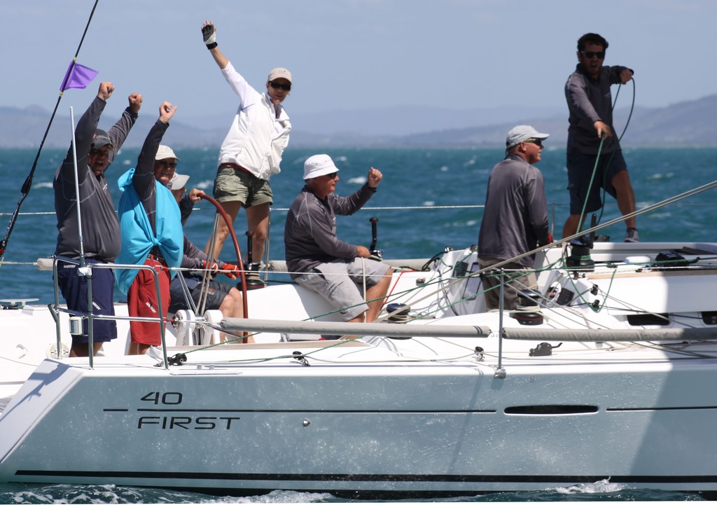 IRC Racing winners, the Lunchtime Legend crew - SeaLink Magnetic Island Race Week 2012 photo copyright Andrea Falvo SeaLink Magnetic Island Race Week 2012 taken at  and featuring the  class