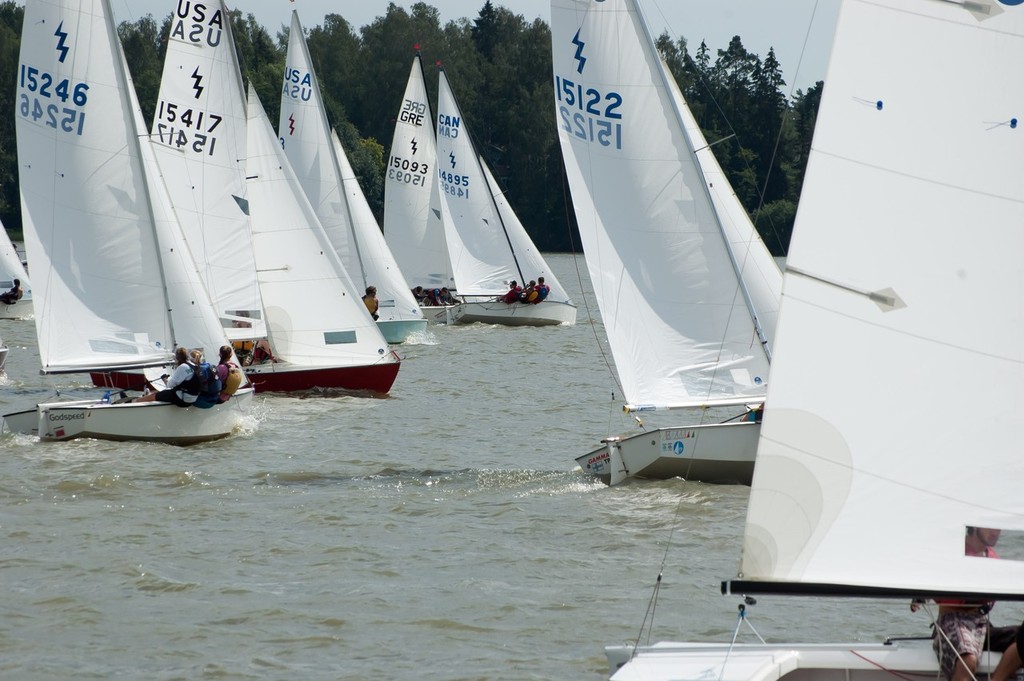 Busy crossing on the upwind leg photo copyright Leppanen Matti taken at  and featuring the  class