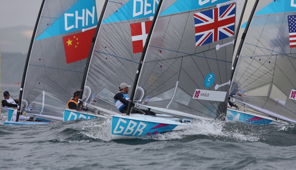 Ben Ainslie (Finn) - London Olympics 2012 photo copyright Francois Richard taken at  and featuring the  class