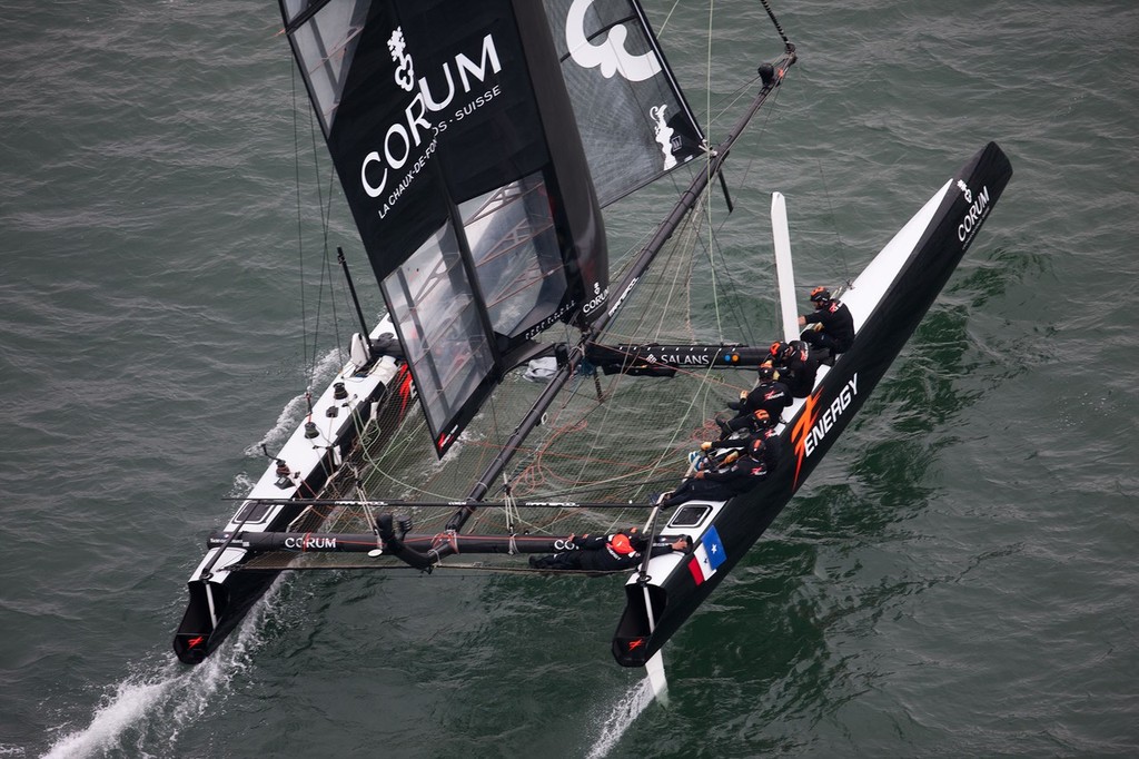 Energy Team - 34th America’s Cup, America’s Cup World Series  San Francisco 2012 August, Race Day 4  © ACEA - Photo Gilles Martin-Raget http://photo.americascup.com/