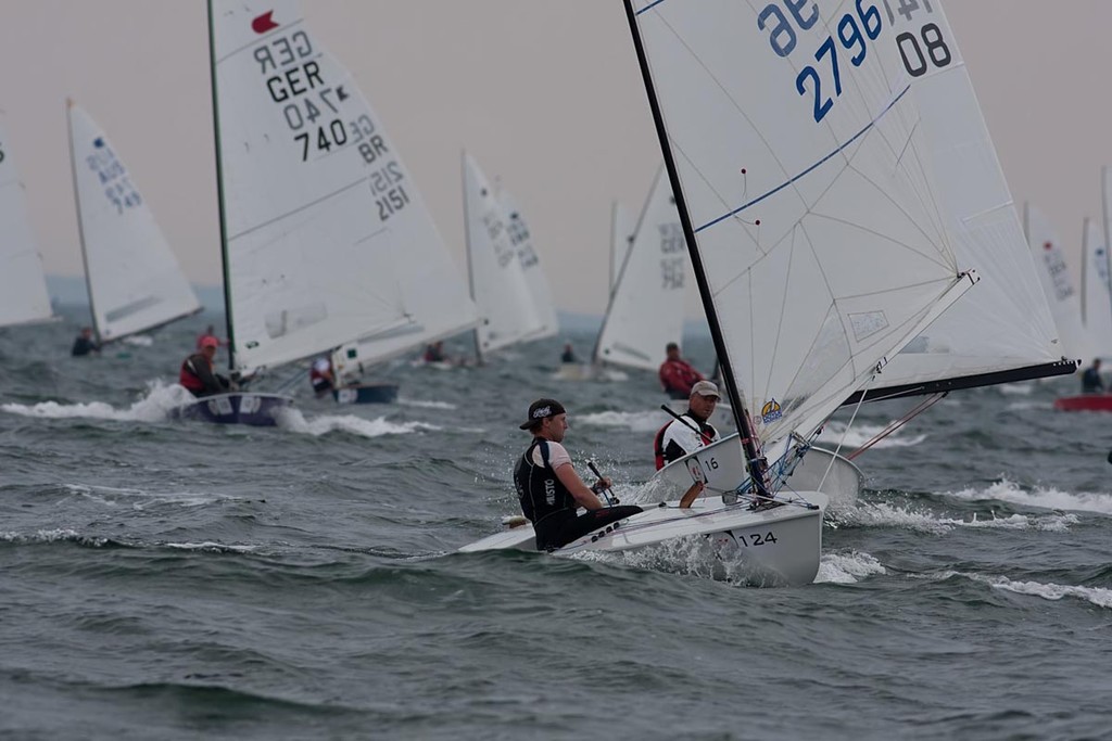 Allansson leads - OK Dinghy World Championship 2012 © International OK Dinghy Association - copyright http://www.okdia.org/