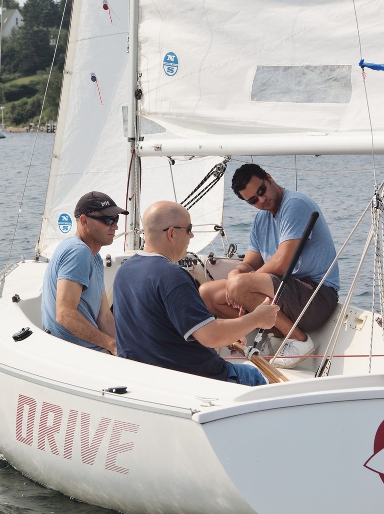 Paul Tingley and crew aboard Warp Drive heading out to the course - Chester Race Week 2012, Paul Tingley sets sail for the Paralympics photo copyright Greg Nicoll taken at  and featuring the  class