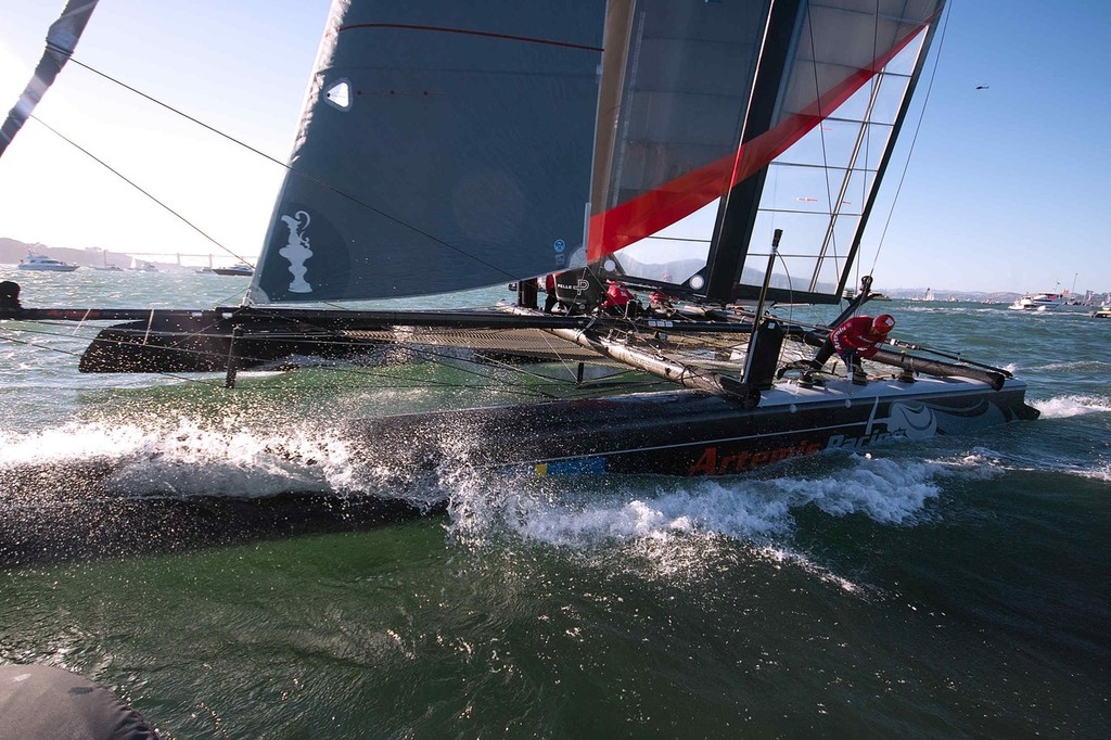 Artenis rounds the windward gate - ACWS San Francisco photo copyright Chuck Lantz http://www.ChuckLantz.com taken at  and featuring the  class