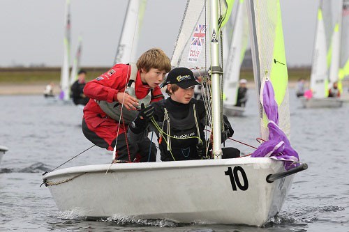 Arran Holman and Josh Haynes - 2012 Crewsaver RS Feva EOS Championship © Peter Newton /digitalimagesuk
