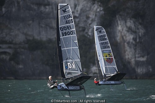 Zhik Nautica Moth Worlds day 4 - Andrew McDougall(AUS3900), Simon Payne(GBR3836) © Th Martinez.com http://www.thmartinez.com