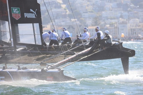 Oracle Spithill - America’s Cup World Series San Francisco 2012 October, Final Race Day © ACEA - Photo Gilles Martin-Raget http://photo.americascup.com/