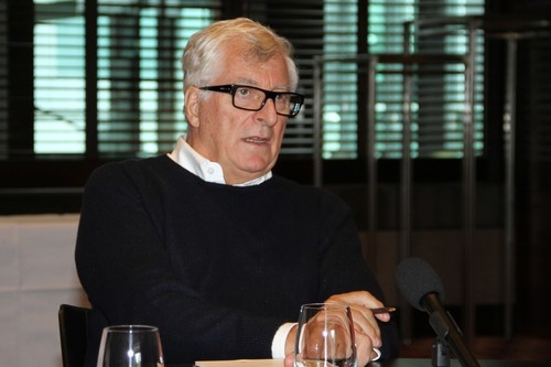 Patrizio Bertelli spells out his view of the 2013 America’s Cup in Auckland in October 2012. Two and a half years later he withdrew Luna Rossa from the America’s Cup © Richard Gladwell www.photosport.co.nz