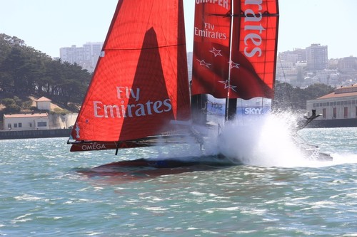 Emirate Team NZ - America’s Cup World Series San Francisco 2012 August, Race Day 3 © ACEA - Photo Gilles Martin-Raget http://photo.americascup.com/