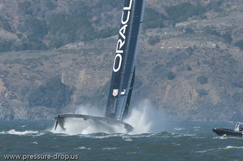 Oracle Racing UC 72 Demise - Oracle Team USA capsize AC72 Oct 16, 2012 © Erik Simonson www.pressure-drop.us http://www.pressure-drop.us