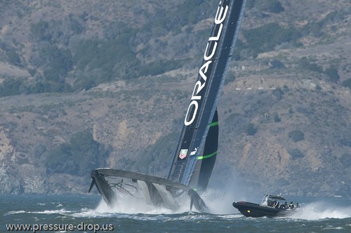 Oracle Racing UC 72 Demise - Oracle Team USA capsize AC72 Oct 16, 2012 © Erik Simonson www.pressure-drop.us http://www.pressure-drop.us