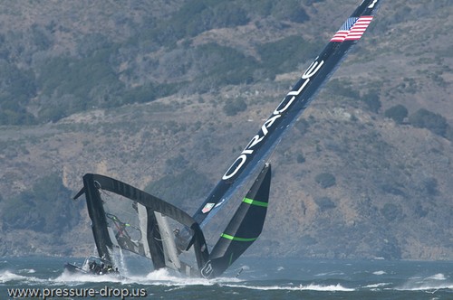 Oracle Racing UC 72 Demise - Oracle Team USA capsize AC72 Oct 16, 2012 © Erik Simonson www.pressure-drop.us http://www.pressure-drop.us