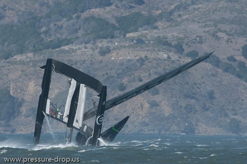 Oracle Racing UC 72 Demise - Oracle Team USA capsize AC72 Oct 16, 2012 © Erik Simonson www.pressure-drop.us http://www.pressure-drop.us