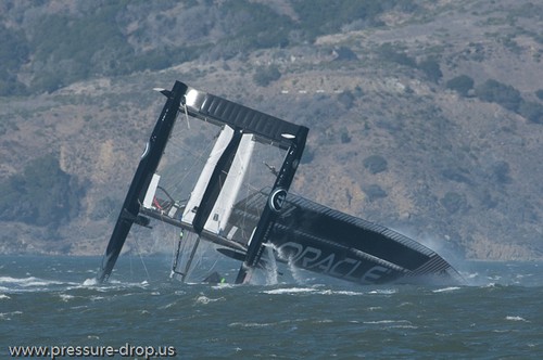 Oracle Racing UC 72 Demise - Oracle Team USA capsize AC72 Oct 16, 2012 © Erik Simonson www.pressure-drop.us http://www.pressure-drop.us