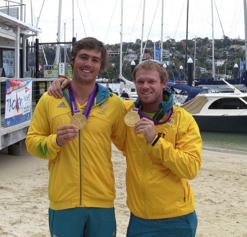 Nath and Goobs with their Golds &copy; Melissa Yeomans