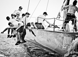 Shogun V during the IRC Australian Championships - Audi Hamilton Island Race Week 2012 in B&W photo copyright Craig Greenhill / Saltwater Images http://www.saltwaterimages.com.au taken at  and featuring the  class